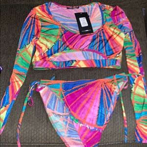 Fashion Nova Long Sleeve Bathing Suit